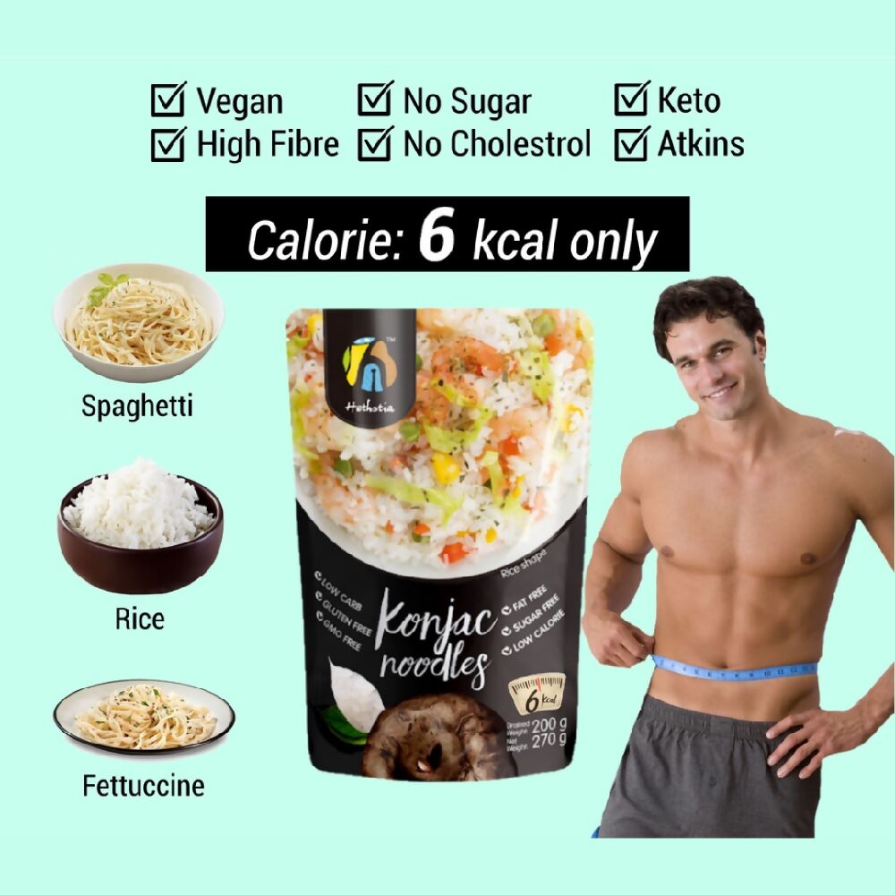 Hethstia Keto Konjac/Oat Konjac Ideal Food for Keto in Noodles/Pasta/Rice