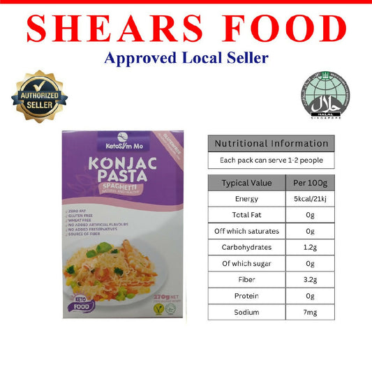 Keto Slim Mo Ideal Food for Keto in Konjac Noodles / Pasta / Rice - Halal