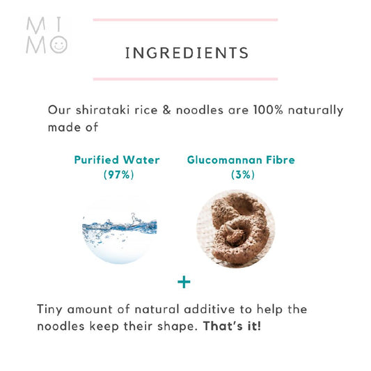 MIMO Food Paste with Konjac Rice/Noodle by Shears - HALAL