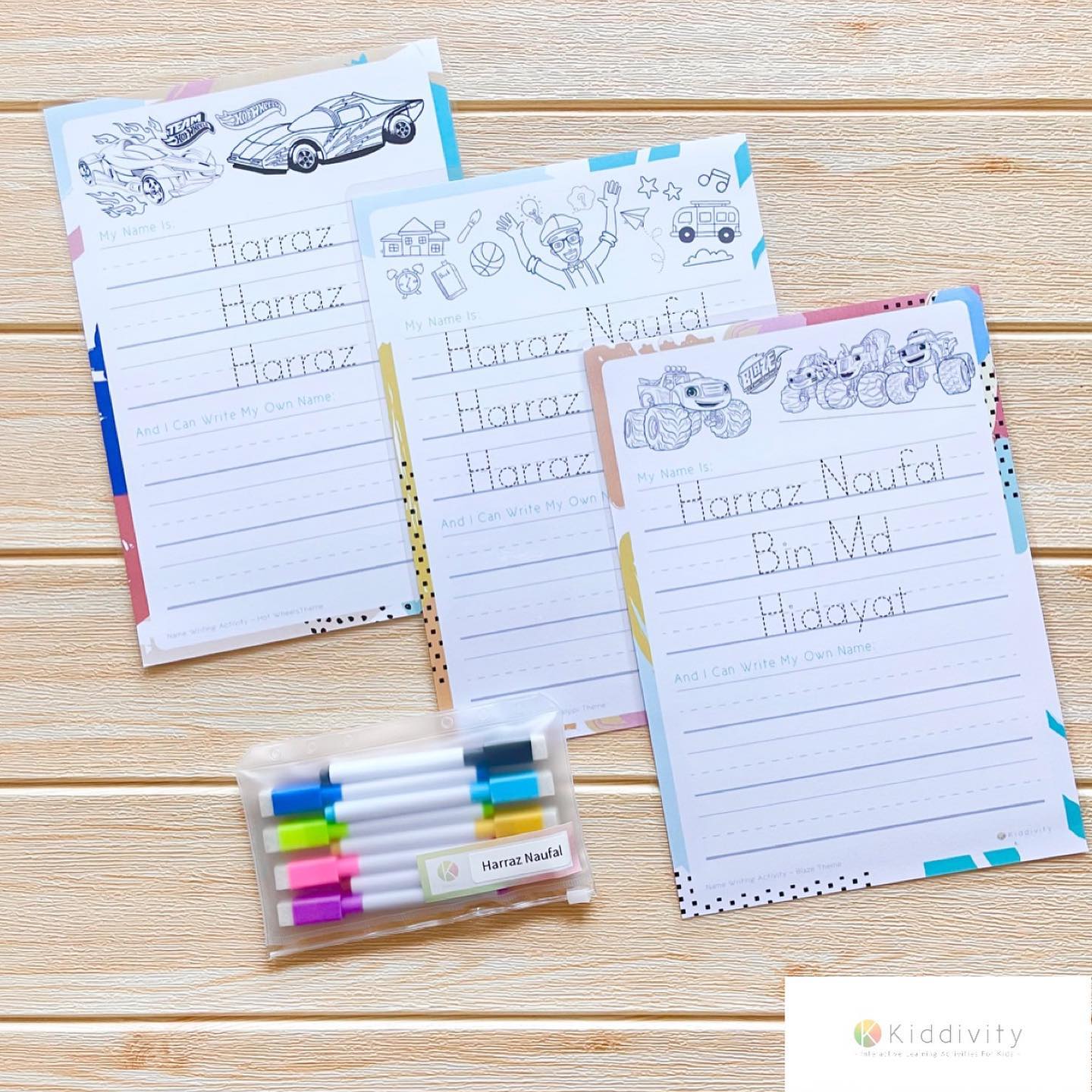 Name Writing & Colouring - WERONE