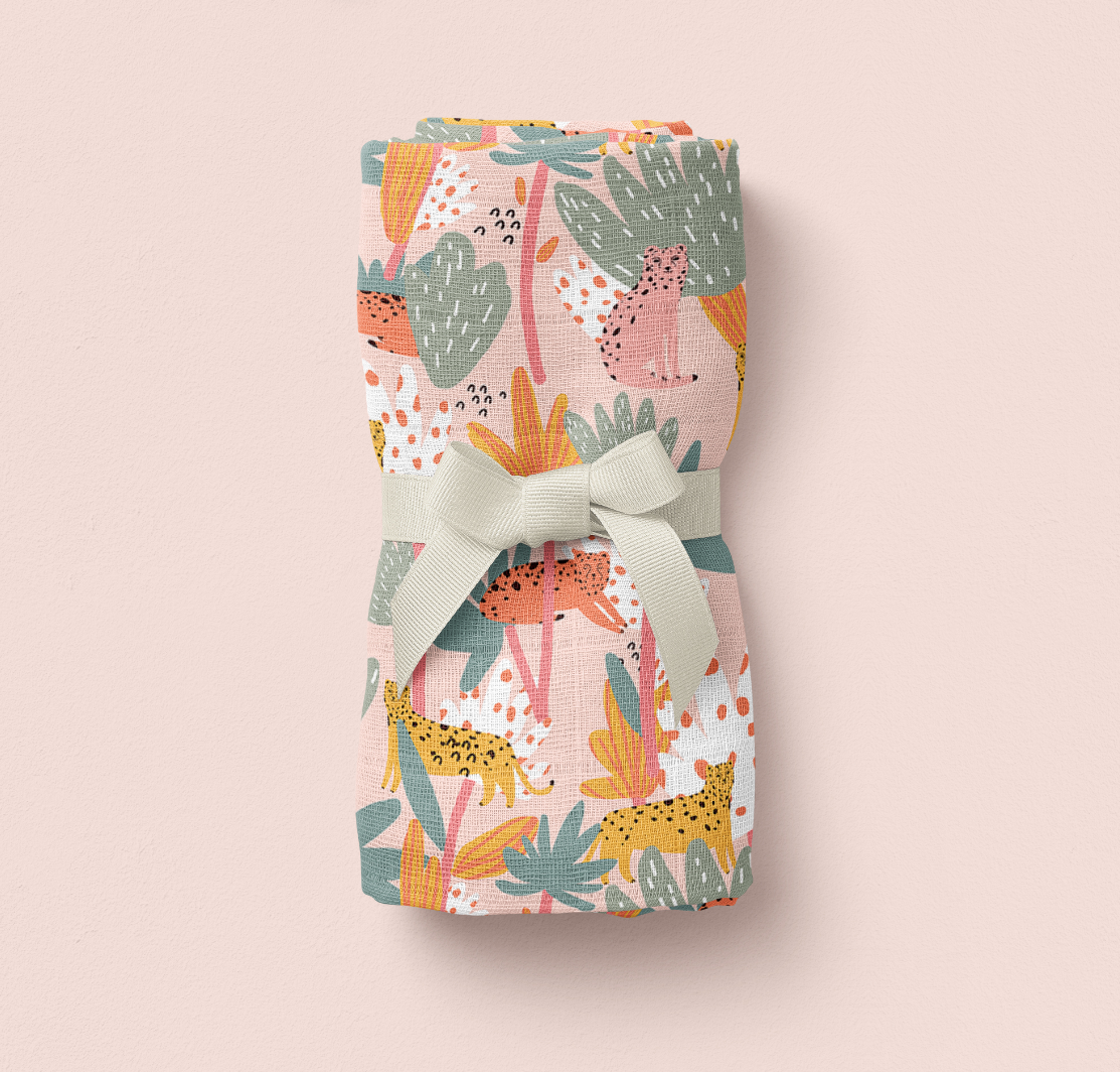 "Leopard" Muslin Swaddle - WERONE