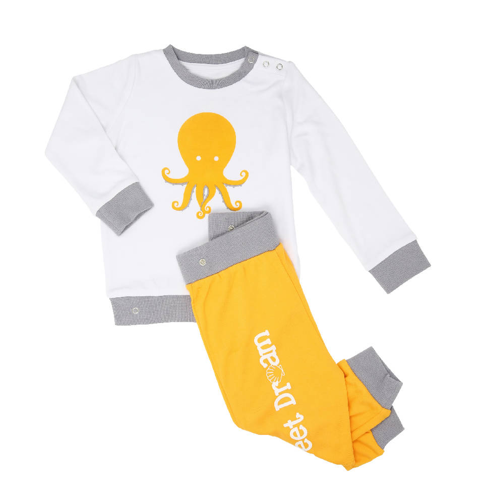 Bamboo Snap Waist Pyjamas - Octopus - WERONE