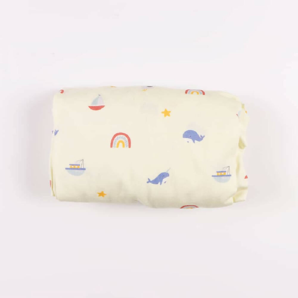 Premium Bamboo Fitted Cot Sheet - 2 designs