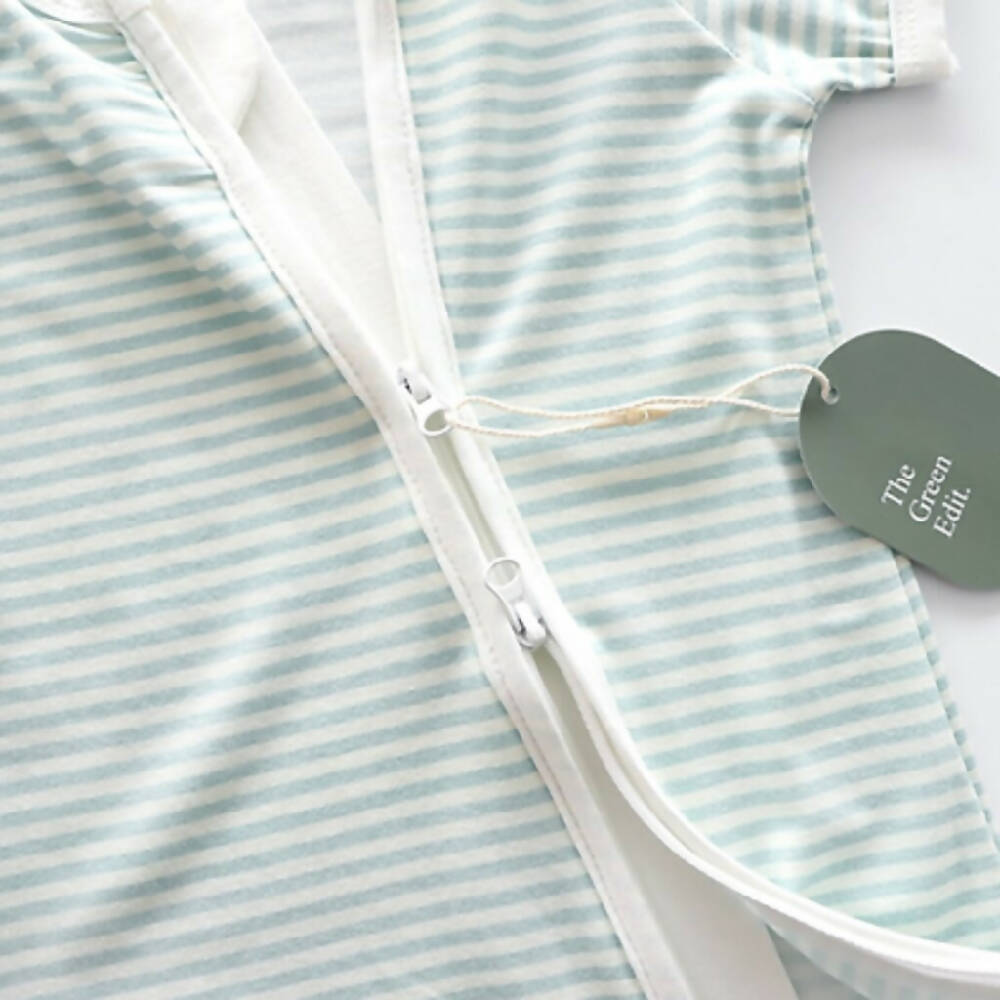 EasyZip Bodysuit (Sage Stripes) - WERONE