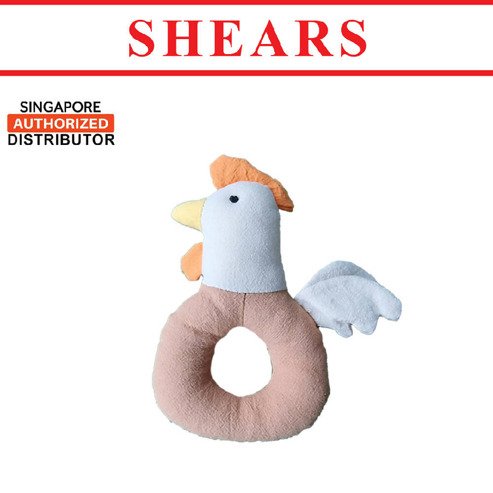 Shears Baby Toy Toddler Ring Rattle Jordan Collection Coco the Chicken - WERONE