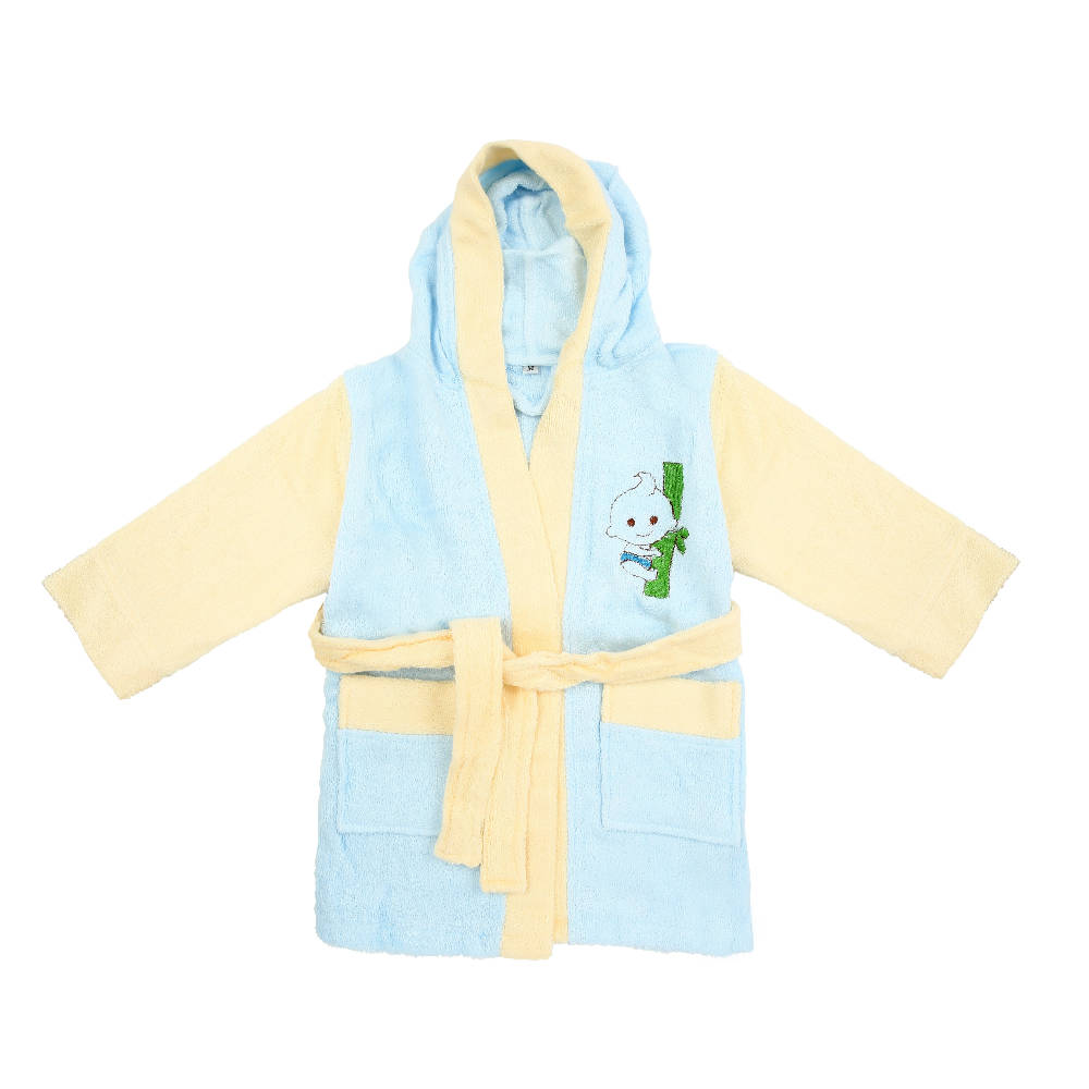 Bebe Bamboo Bathrobe - Blue/Yellow (3-5YRS) - WERONE