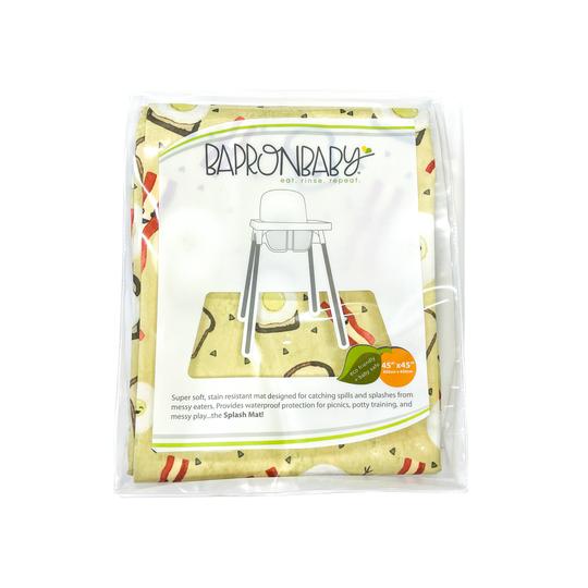 Bacon & Eggs Splash Mat - A Waterproof Catch-All for Highchair Spills and More! - WERONE