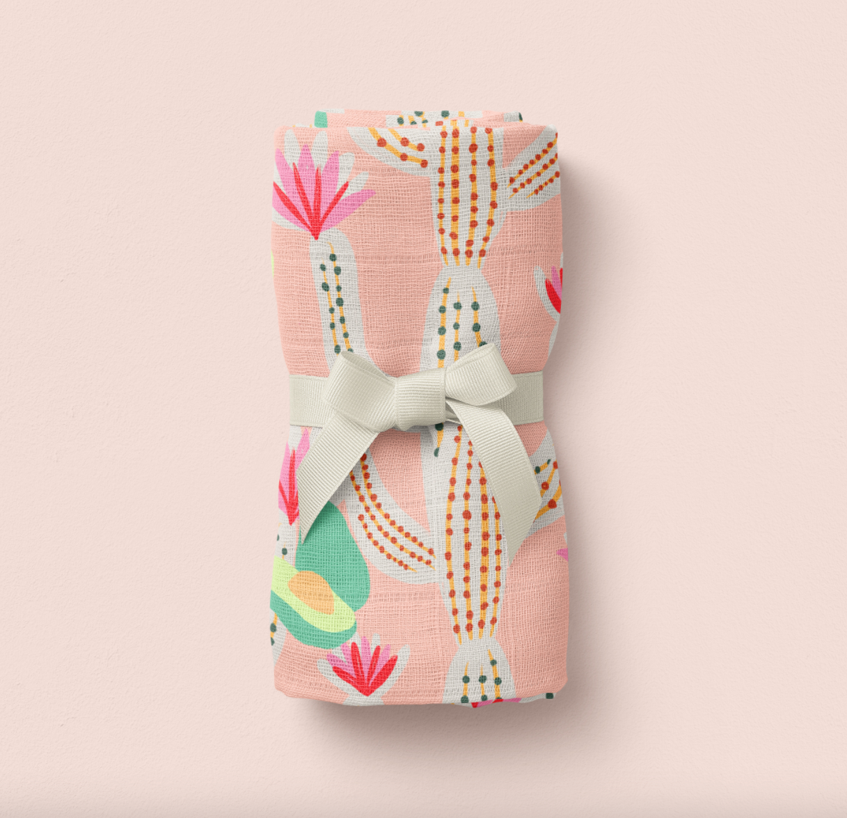 "Cacti and Avocados" Muslin Swaddle - WERONE