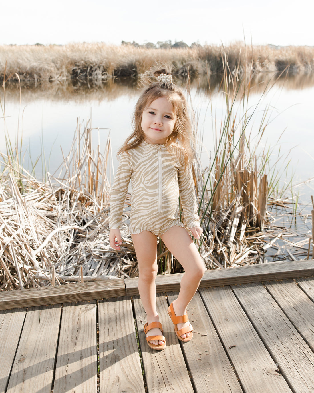 Zebra Girl's Swimsuit