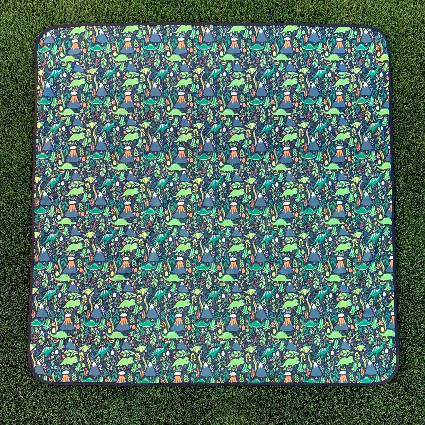 Dino Days Splash Mat - A Waterproof Catch-All for Highchair Spills - WERONE