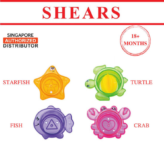 Shears Baby Toy Toddler Bath Toy 4 PCS STACKED CUP - WERONE
