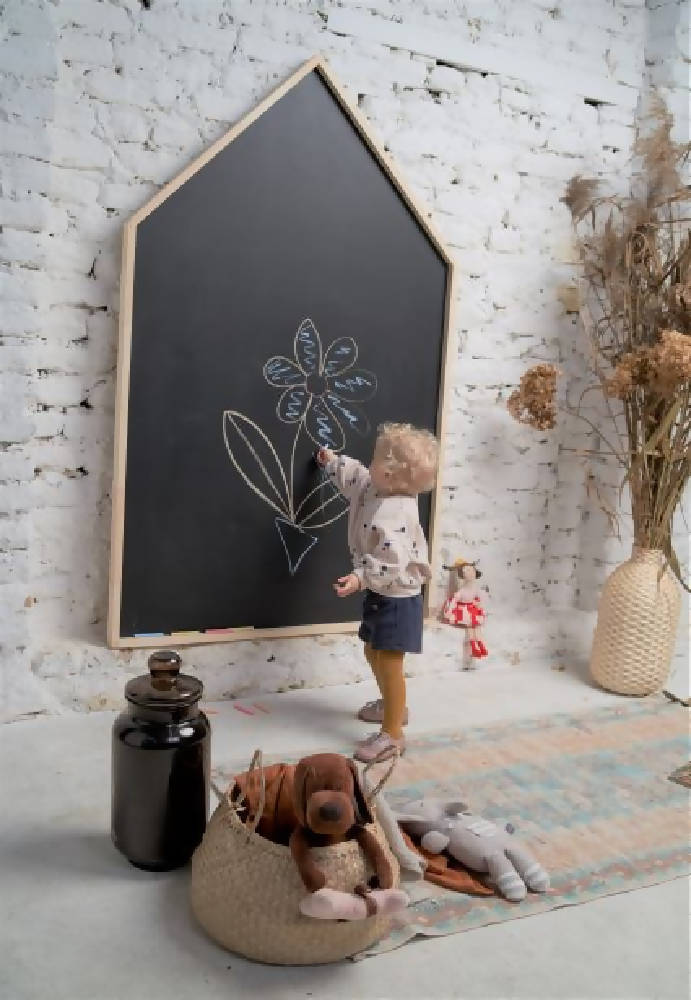 MAGNETIC House shape Chalkboard, 66x116cm - WERONE