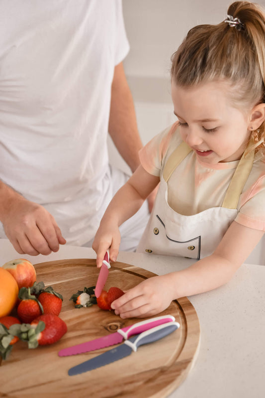 KiddiKutter Children Knife (Dusty Pink) - WERONE