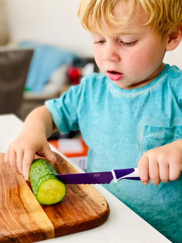 KiddiKutter Children Knife (Purple) - WERONE