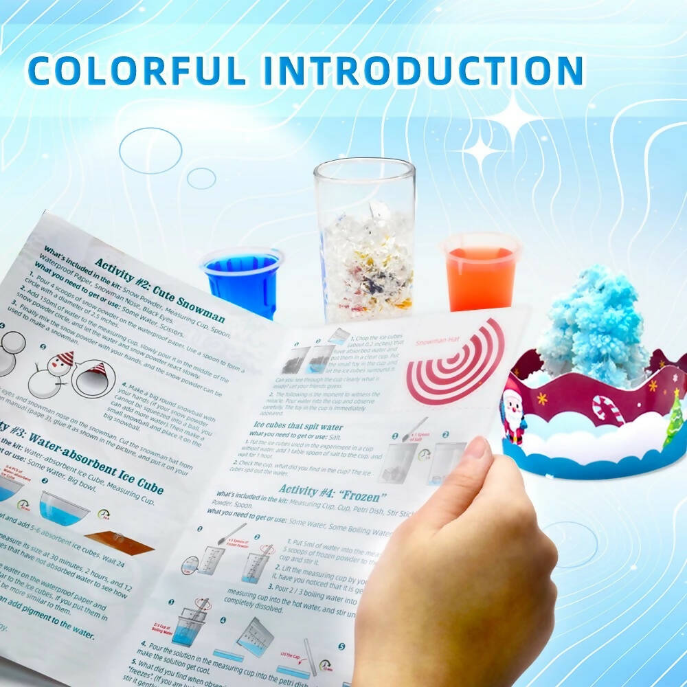 Winter Science STEM Craft Kit Scientific Experiments Set DIY Educational Kits Science Toy for Kids - WERONE