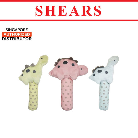 Shears Baby Soft Toy Toddler Squeaker Toy Pinky the Dino - WERONE