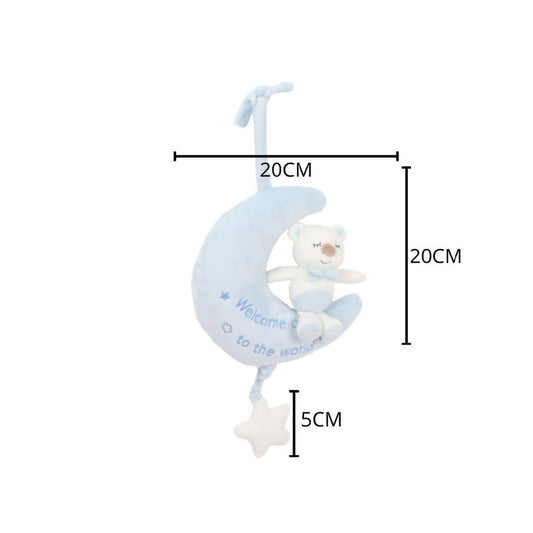 Shears Baby Toy Toddler Soft Toy Musical Pull String BRANDON THE MOON BEAR - WERONE