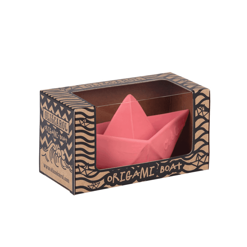 BATH TOY // ORIGAMI BOAT (PINK) - WERONE