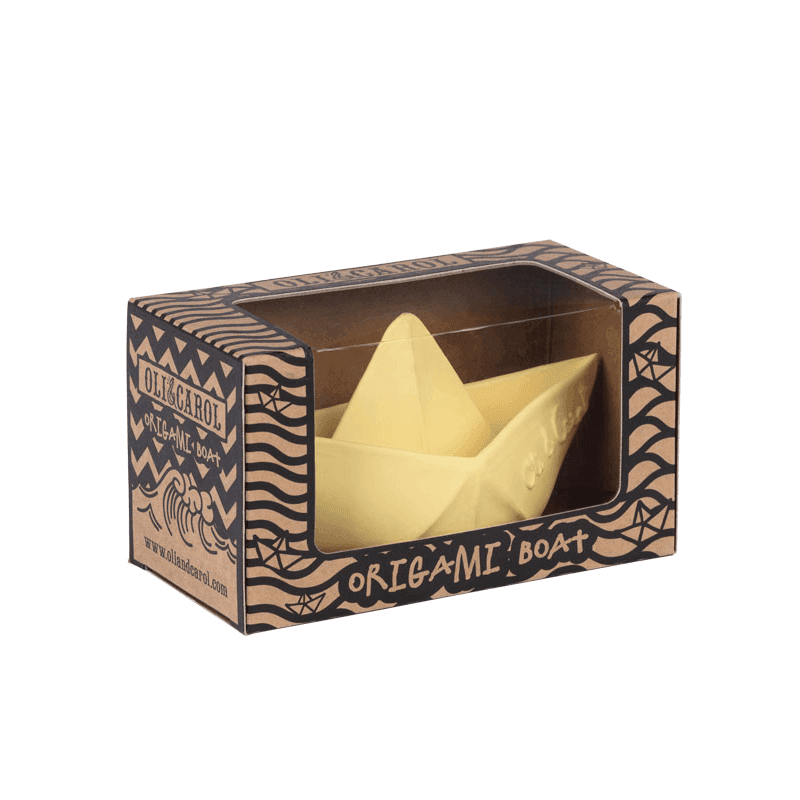 BATH TOY // ORIGAMI BOAT (VANILLA) - WERONE
