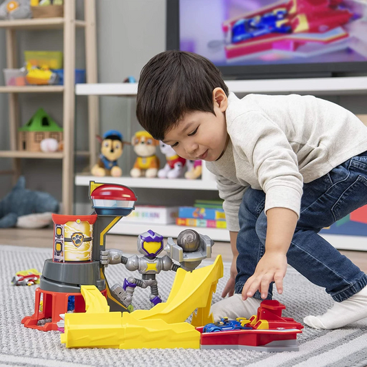 Paw Patrol, True Metal Mighty Meteor Die-Cast Track Set with Exclusive Chase Vehicle - WERONE