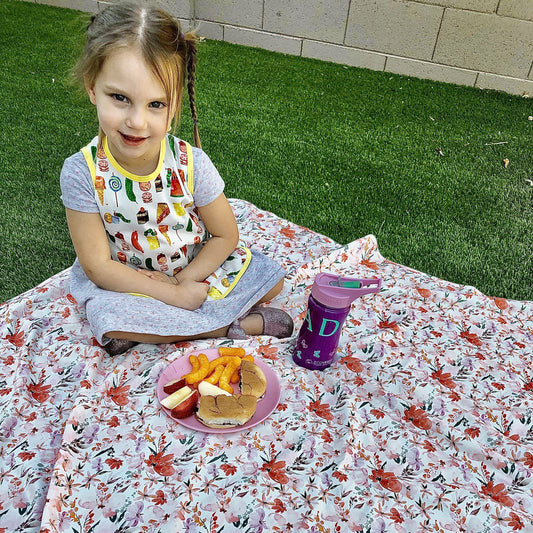 Peachy Dreams Splash Mat - A Waterproof Catch-All for Highchair Spills - WERONE