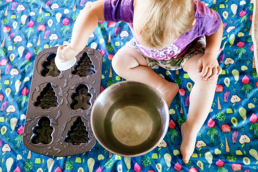 Organic Produce Splash Mat - A Waterproof Catch-All for Highchair Spills - WERONE