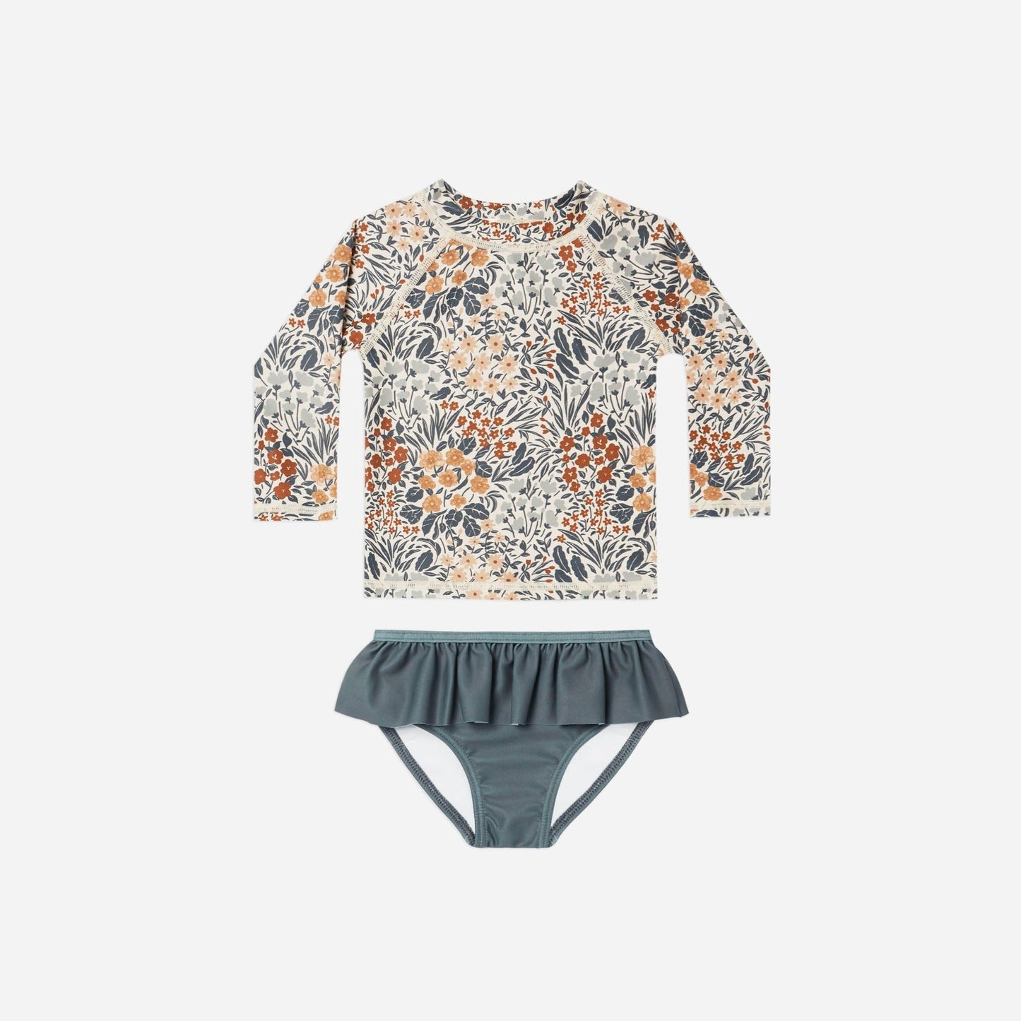 Flower Field 2 Piece Girl's Swimsuit - WERONE