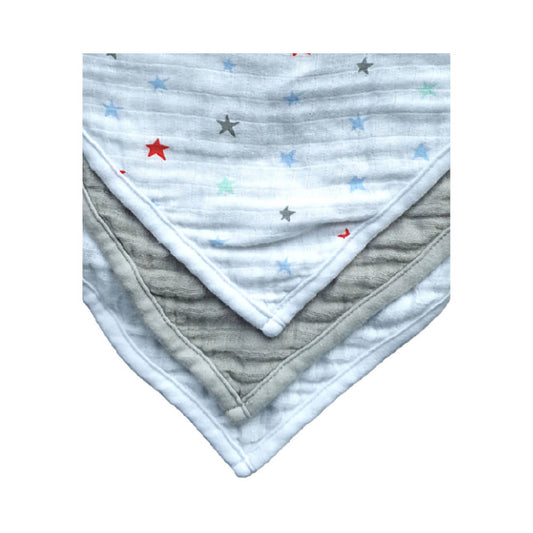 Shears Bib 3Pcs Baby Muslin Bib Star Set SBM3S - WERONE