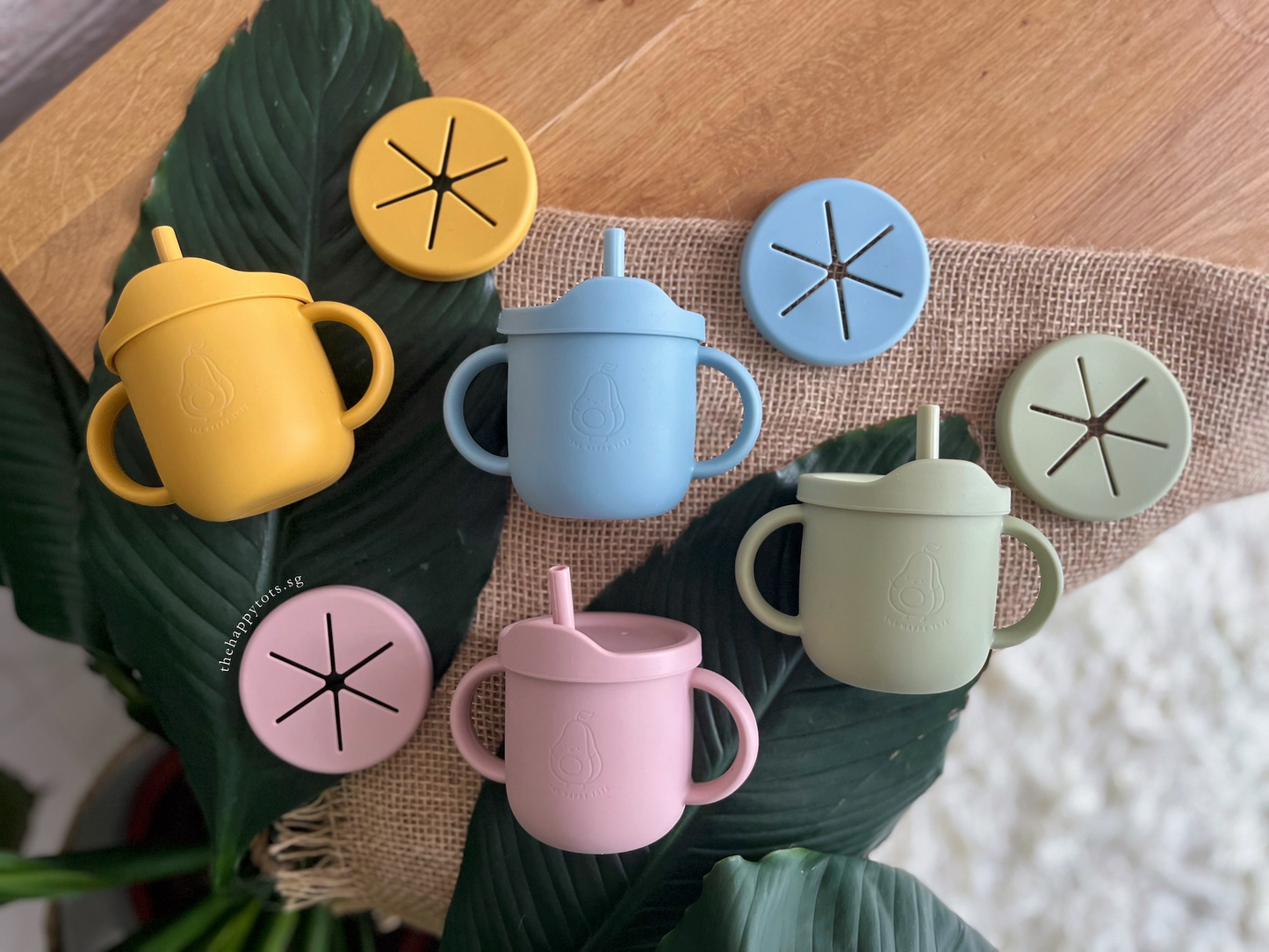 Sippy Snacker Cup with Lid and Straw - Blush - WERONE