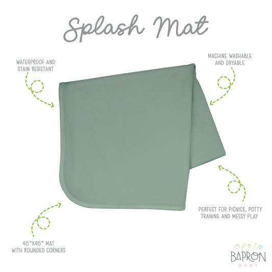 Sage Splash Mat - A Waterproof Catch-All for Highchair Spills - WERONE