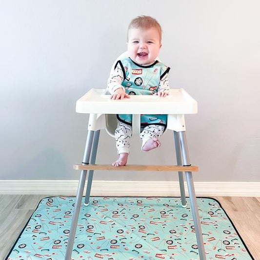 Sushi Splash Mat - A Waterproof Catch-All for Highchair Spills and More! - WERONE