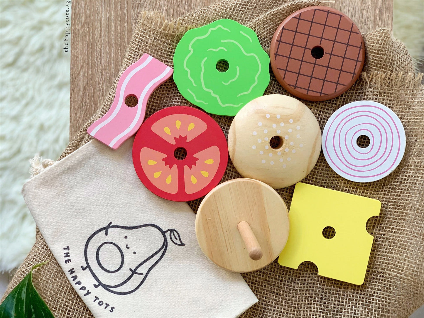 Stacker - Wooden Hamburger - WERONE