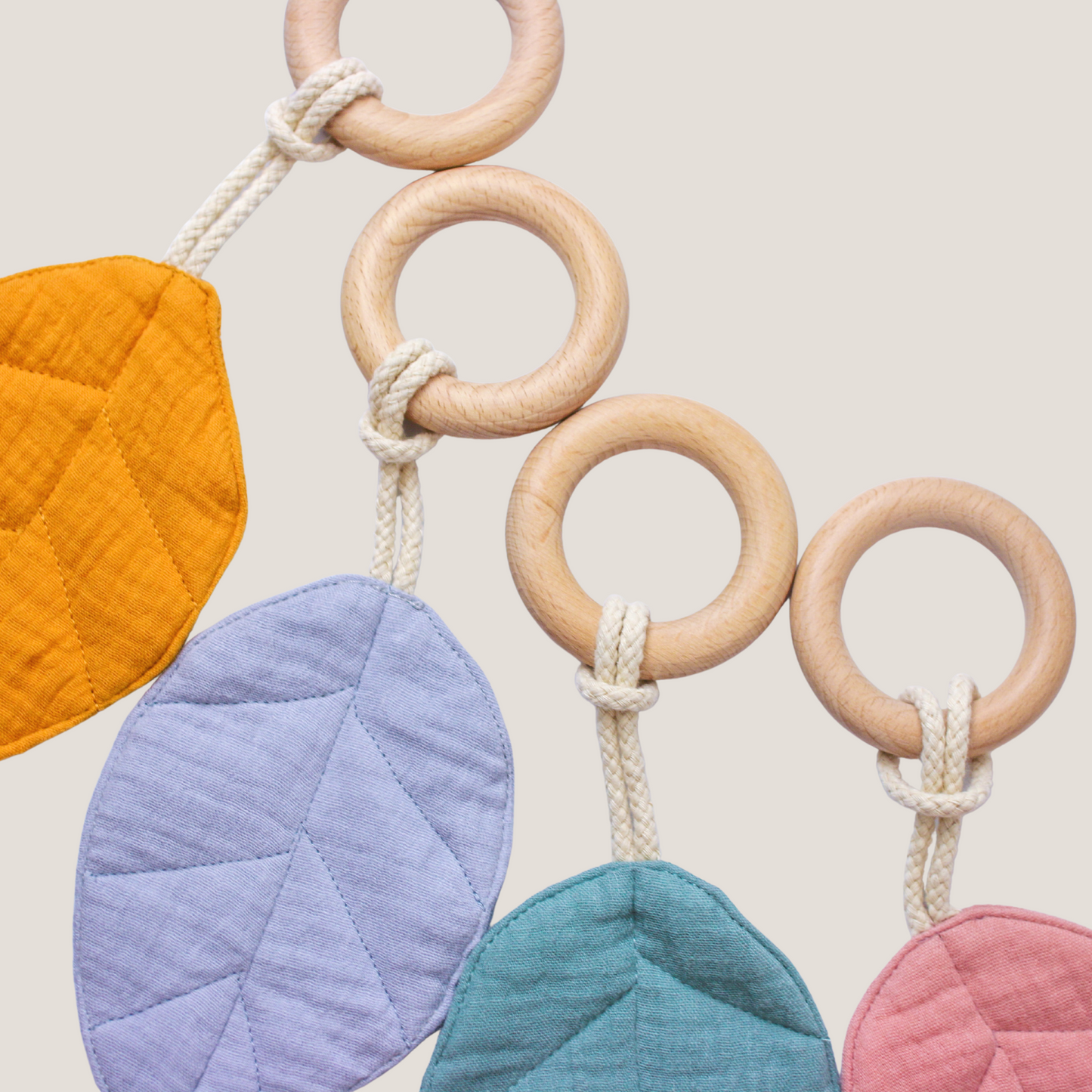 Ring Leaf Teether in Sage - WERONE