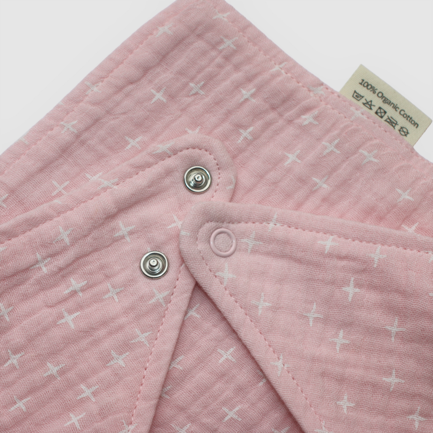 Organic Cotton Bib in Baby Blush Star - WERONE