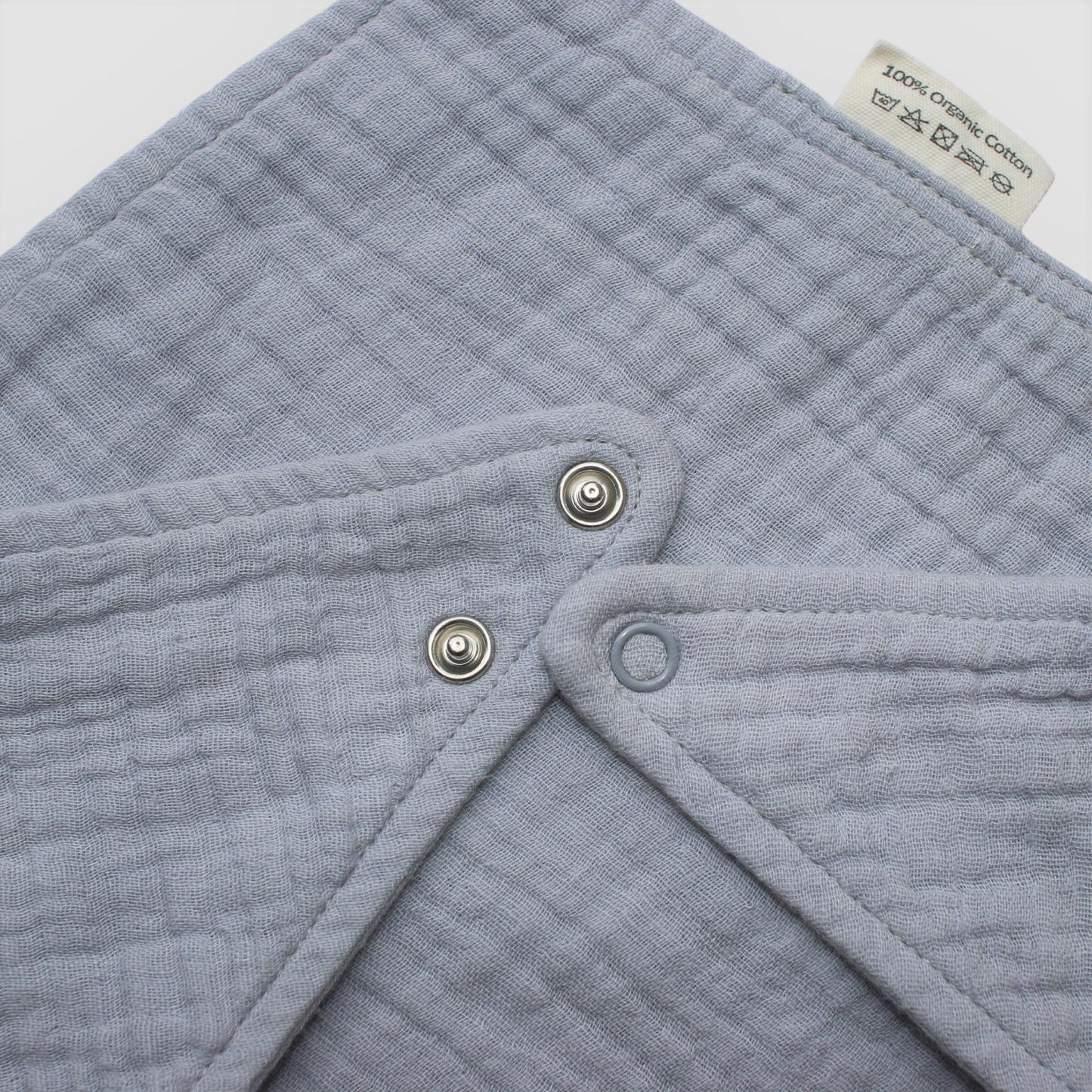 Organic Cotton Bib in Gentle Grey - WERONE