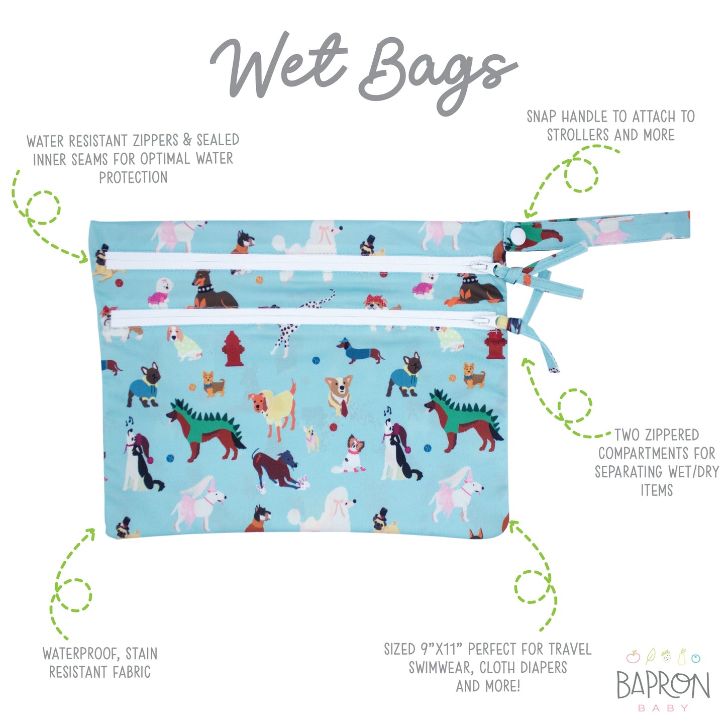 Dog Dress Up - Waterproof Wet Bag (For mealtime, on-the-go, and more!) - WERONE