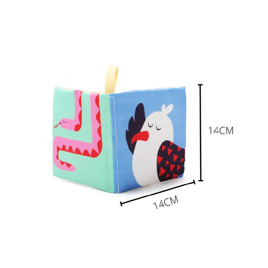 Shears Baby Cloth Book Toddler Learning Book Cognitive ANIMALS - WERONE