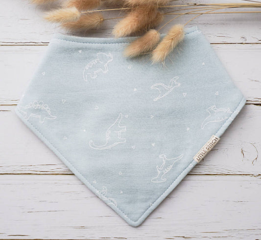 Little Stitch Double Gauze Dino Bibdana - WERONE