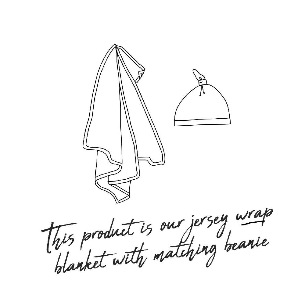 Snuggle Hunny Kids Baby Jersey Wrap & Beanie Set (Milky Way) - WERONE