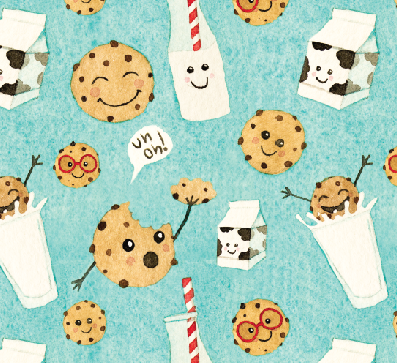 Cookies and Milk Splash Mat - A Waterproof Catch-All for Highchair Spills - WERONE