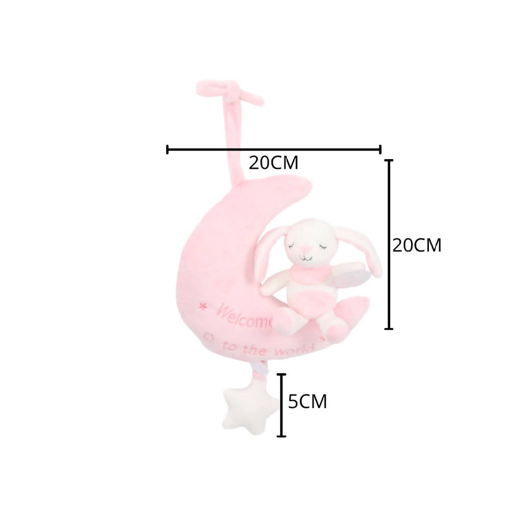 Shears Baby Toy Toddler Soft Toy Musical Pull String PENNY THE MOON RABBIT - WERONE