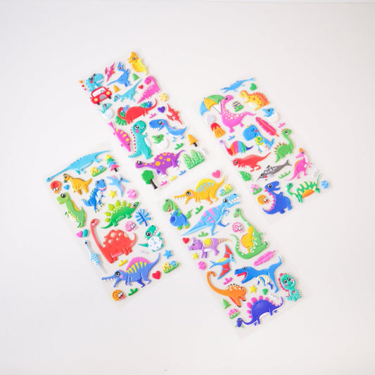 Funky Dino Puffy Stickers (Set of 4) - WERONE