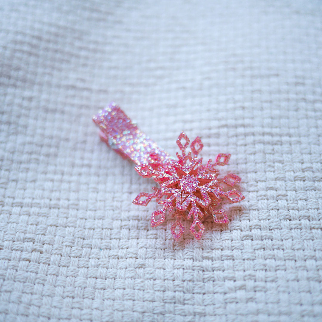 Glittery Snowflake Hairpin - WERONE