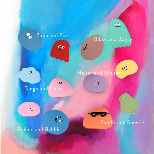 'I'm Fine' Faces Hairpins - WERONE