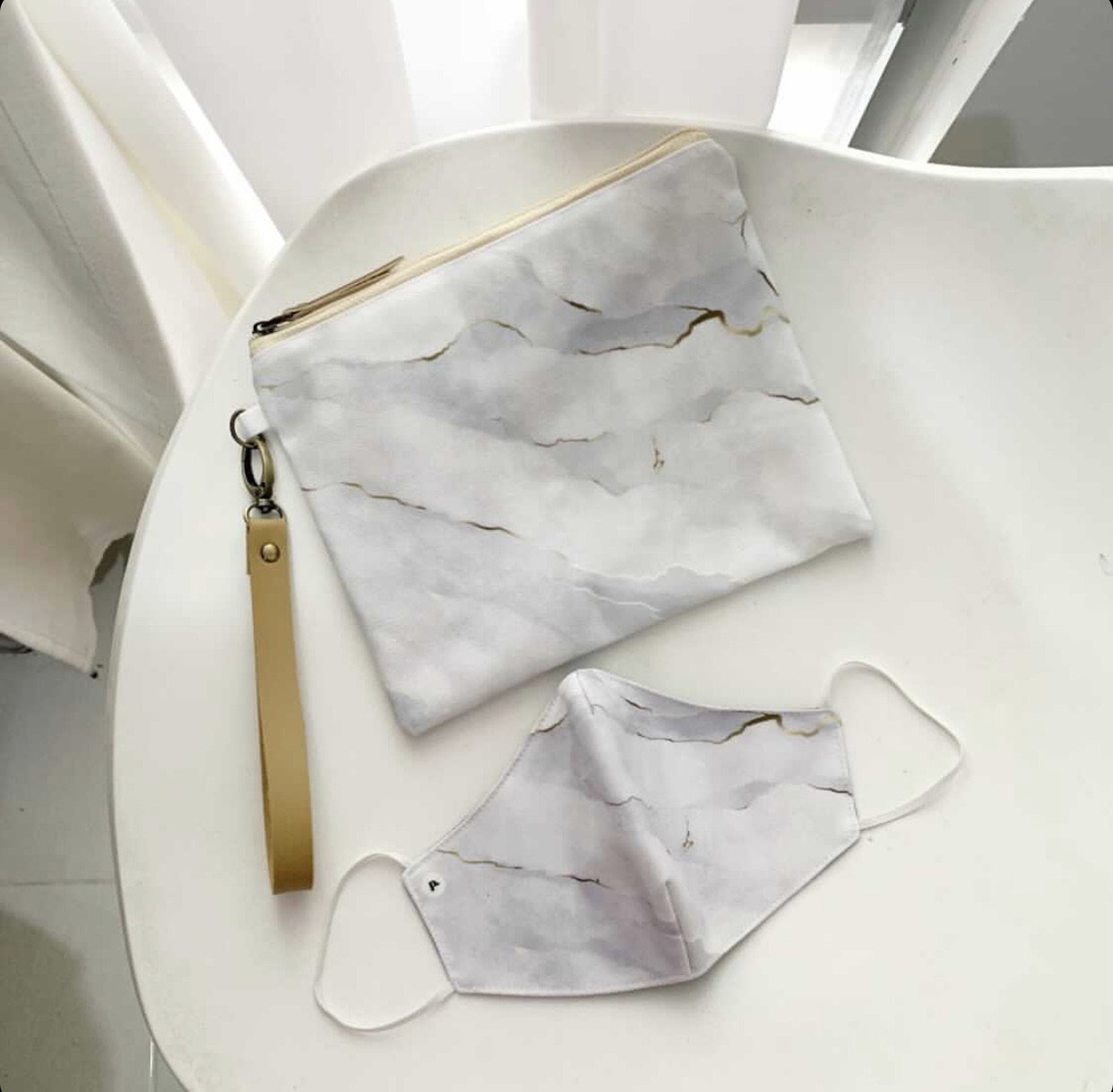 3-PLY MASK // MARBLE WHITE - WERONE