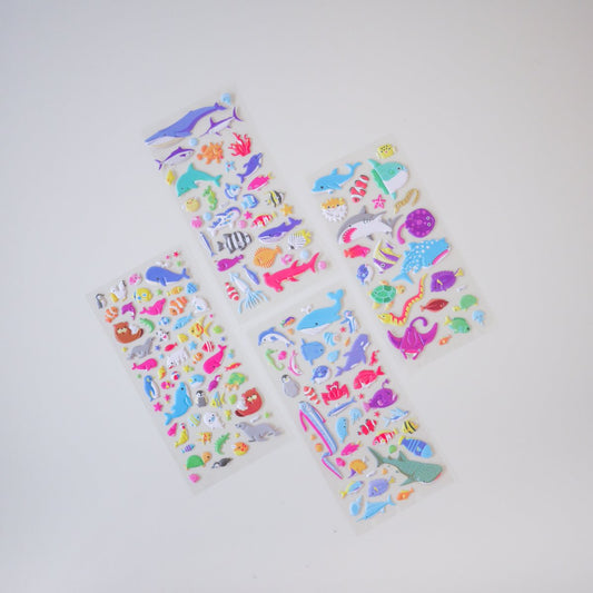 Marine Life Puffy Stickers (Set of 4) - WERONE