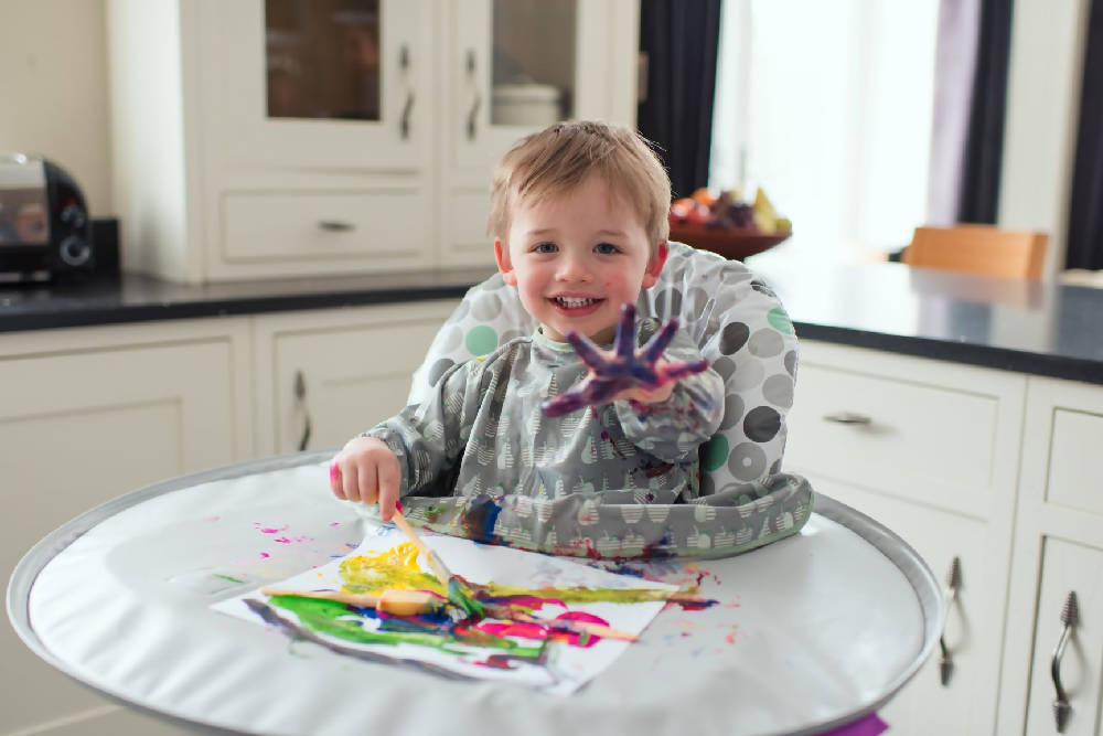Tidy Tot Bib and Tray Kit for Baby Led Weaning Kids Mealtime - WERONE