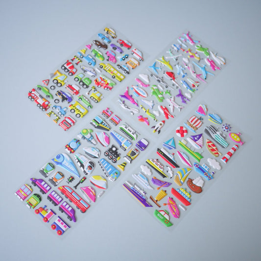 Transportation Puffy Stickers I (Set of 4) - WERONE