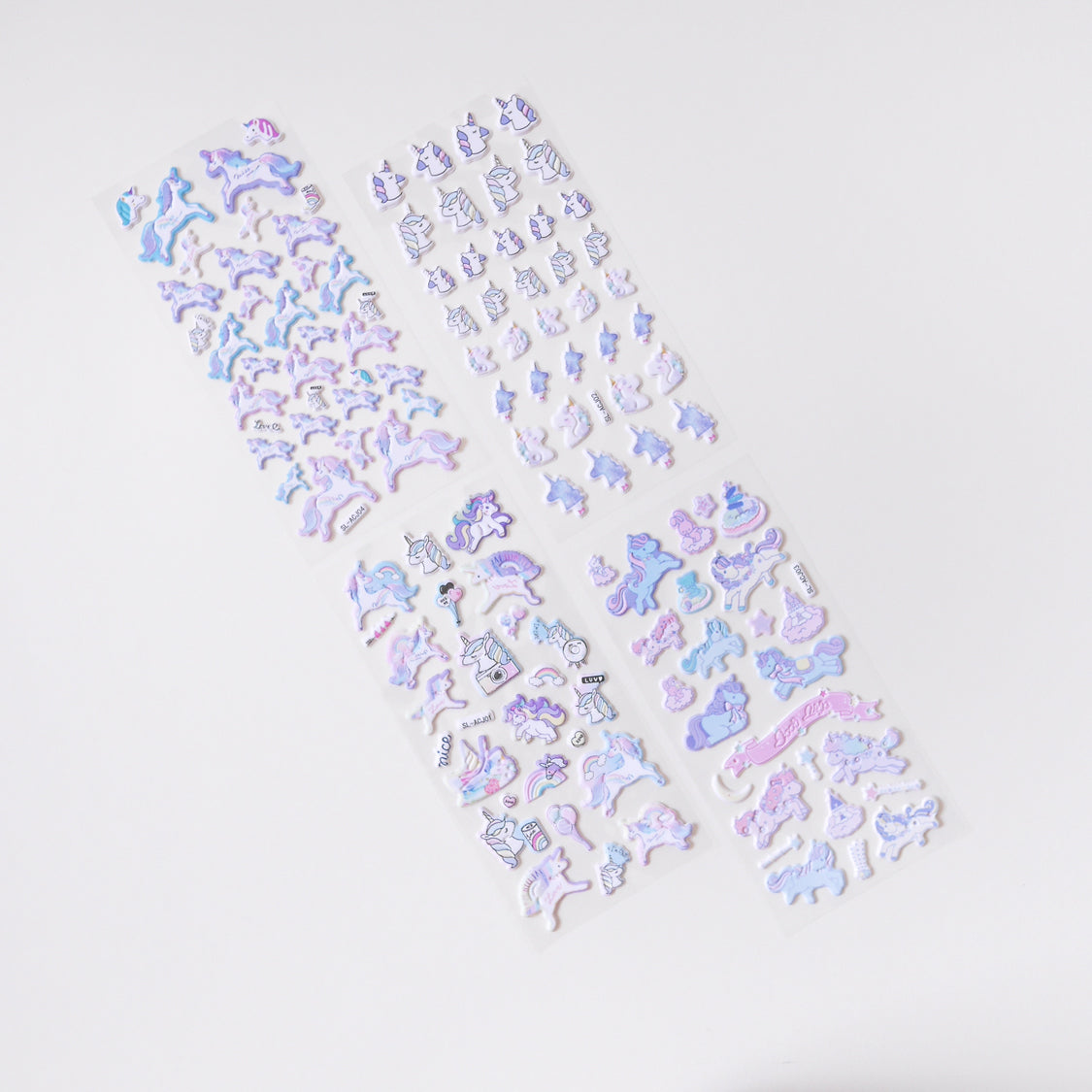 Unicorn Puffy Stickers A (Set of 4) - WERONE