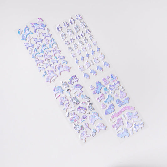 Unicorn Puffy Stickers A (Set of 4) - WERONE